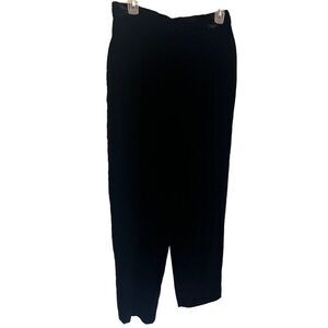 Vintage Herman Geist womens black velvet  straight leg pants‎ waist 28